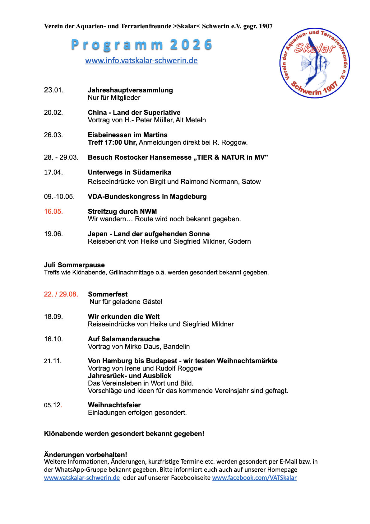 Programm 2026