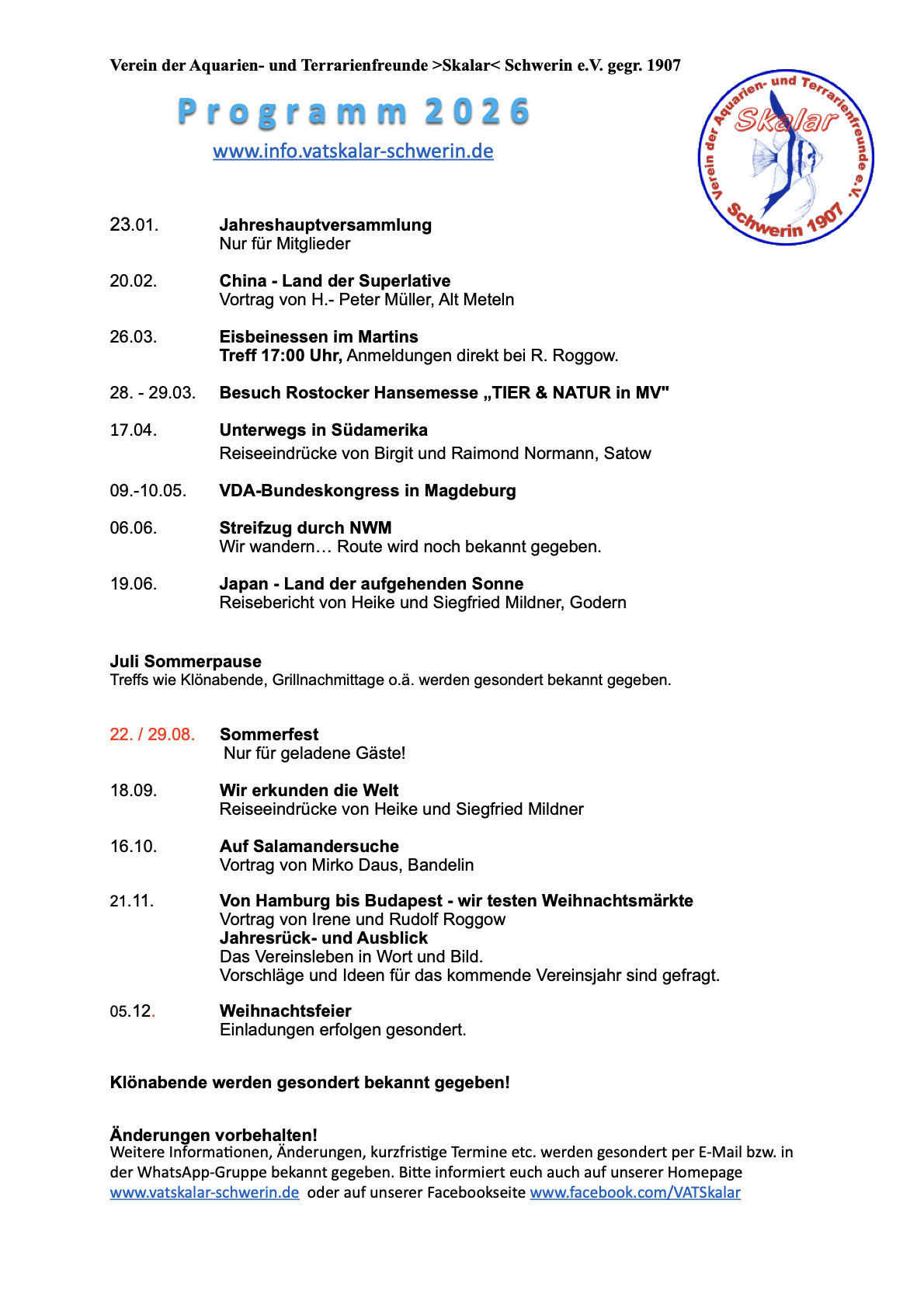 Programm 2026